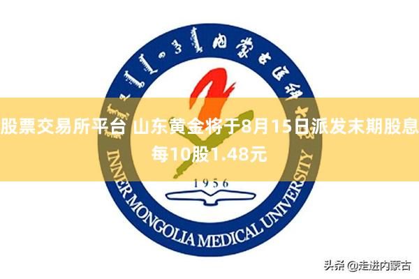 股票交易所平台 山东黄金将于8月15日派发末期股息每10股1.48元