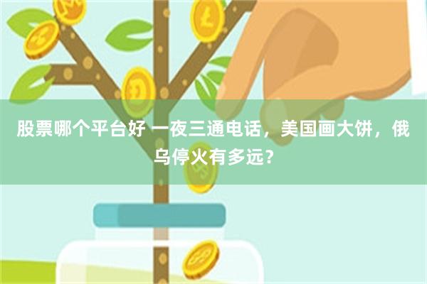 股票哪个平台好 一夜三通电话，美国画大饼，俄乌停火有多远？