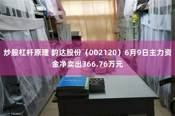 炒股杠杆原理 韵达股份（002120）6月9日主力资金净卖出366.76万元