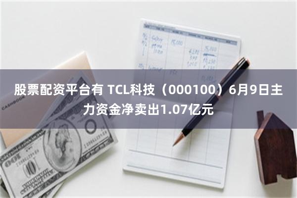 股票配资平台有 TCL科技（000100）6月9日主力资金净卖出1.07亿元