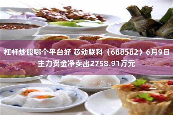 杠杆炒股哪个平台好 芯动联科（688582）6月9日主力资金净卖出2758.91万元