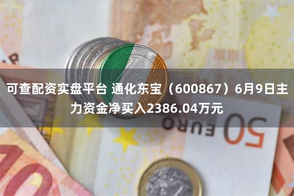 可查配资实盘平台 通化东宝（600867）6月9日主力资金净买入2386.04万元