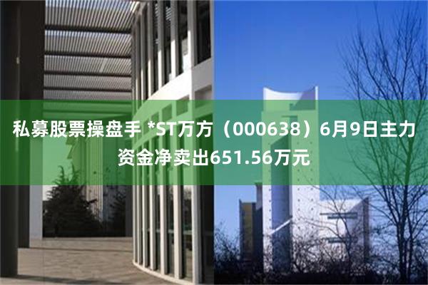 私募股票操盘手 *ST万方（000638）6月9日主力资金净卖出651.56万元