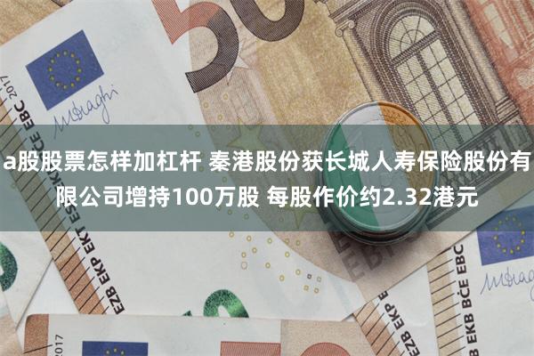 a股股票怎样加杠杆 秦港股份获长城人寿保险股份有限公司增持100万股 每股作价约2.32港元