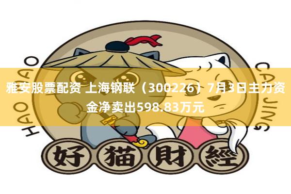 雅安股票配资 上海钢联（300226）7月3日主力资金净卖出598.83万元