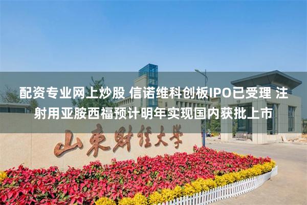 配资专业网上炒股 信诺维科创板IPO已受理 注射用亚胺西福预计明年实现国内获批上市