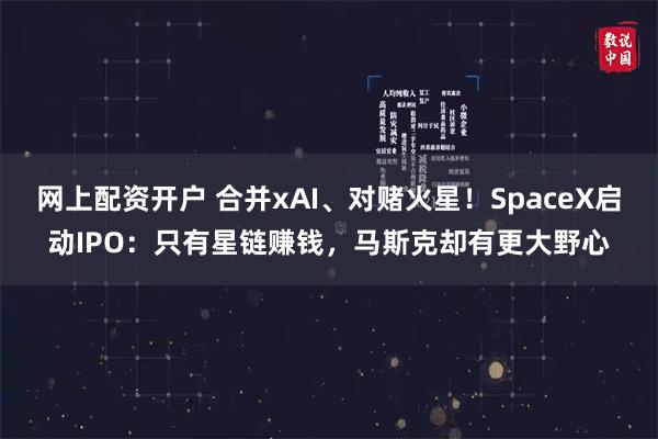网上配资开户 合并xAI、对赌火星！SpaceX启动IPO：只有星链赚钱，马斯克却有更大野心