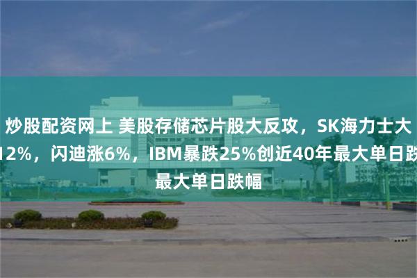 炒股配资网上 美股存储芯片股大反攻，SK海力士大涨12%，闪迪涨6%，IBM暴跌25%创近40年最大单日跌幅